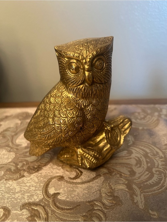 Other - Vintage Owl Brass Figurine